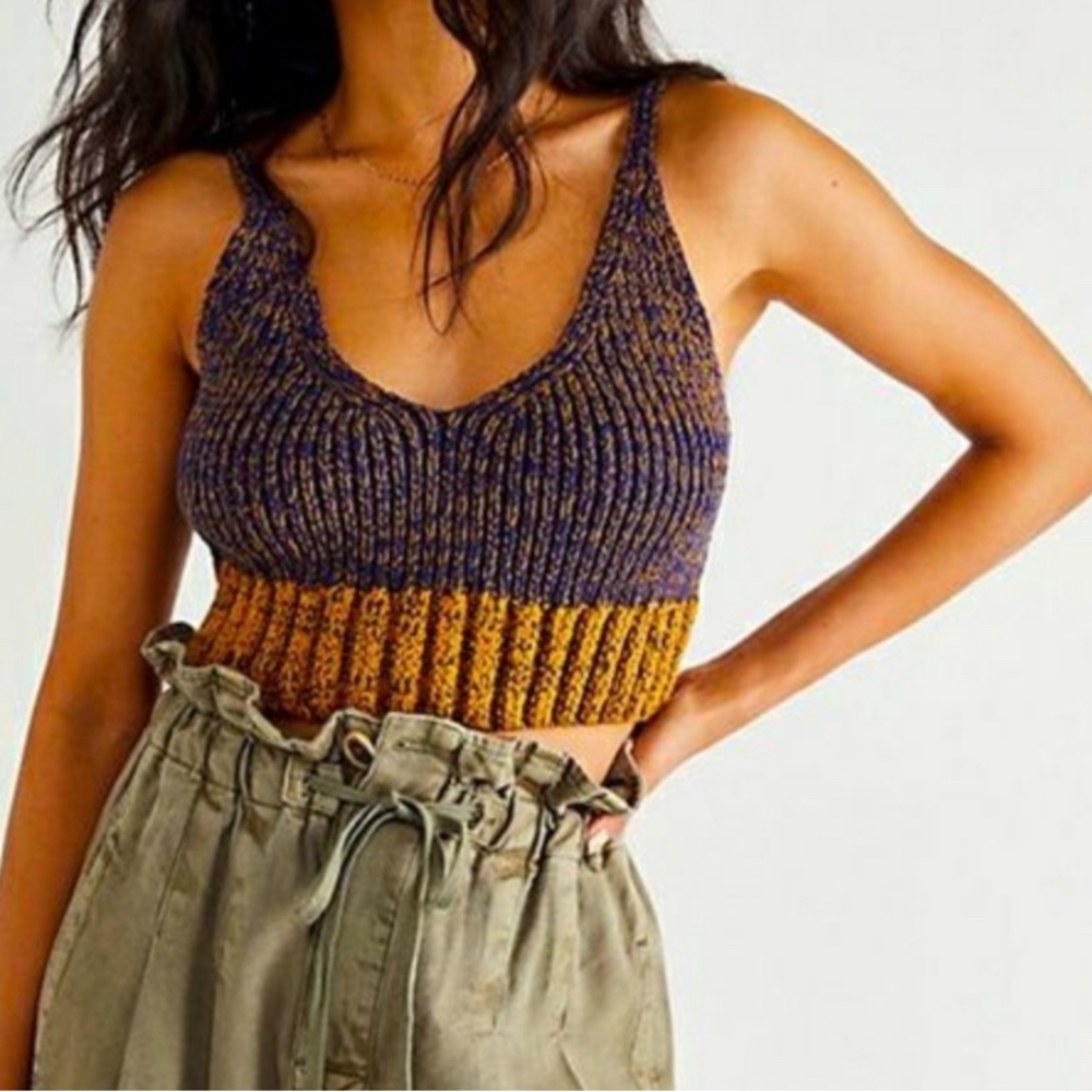 ✨3 for $30✨ | Intimately Free People | Here All Day | Knit Brami | Multi | XS